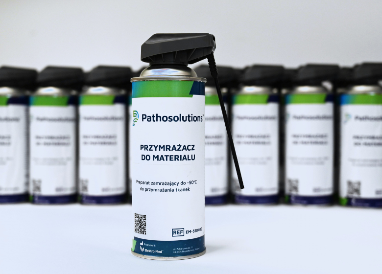 kriospray, przymrażacz do materiału świeżego lub kostek parafinowych w spray&#039;u o pojemności 400 ml